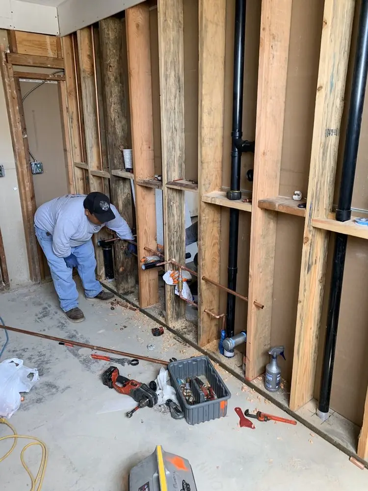 Commercial rough-in plumbing for Commercial Plumbing in Garden Oaks